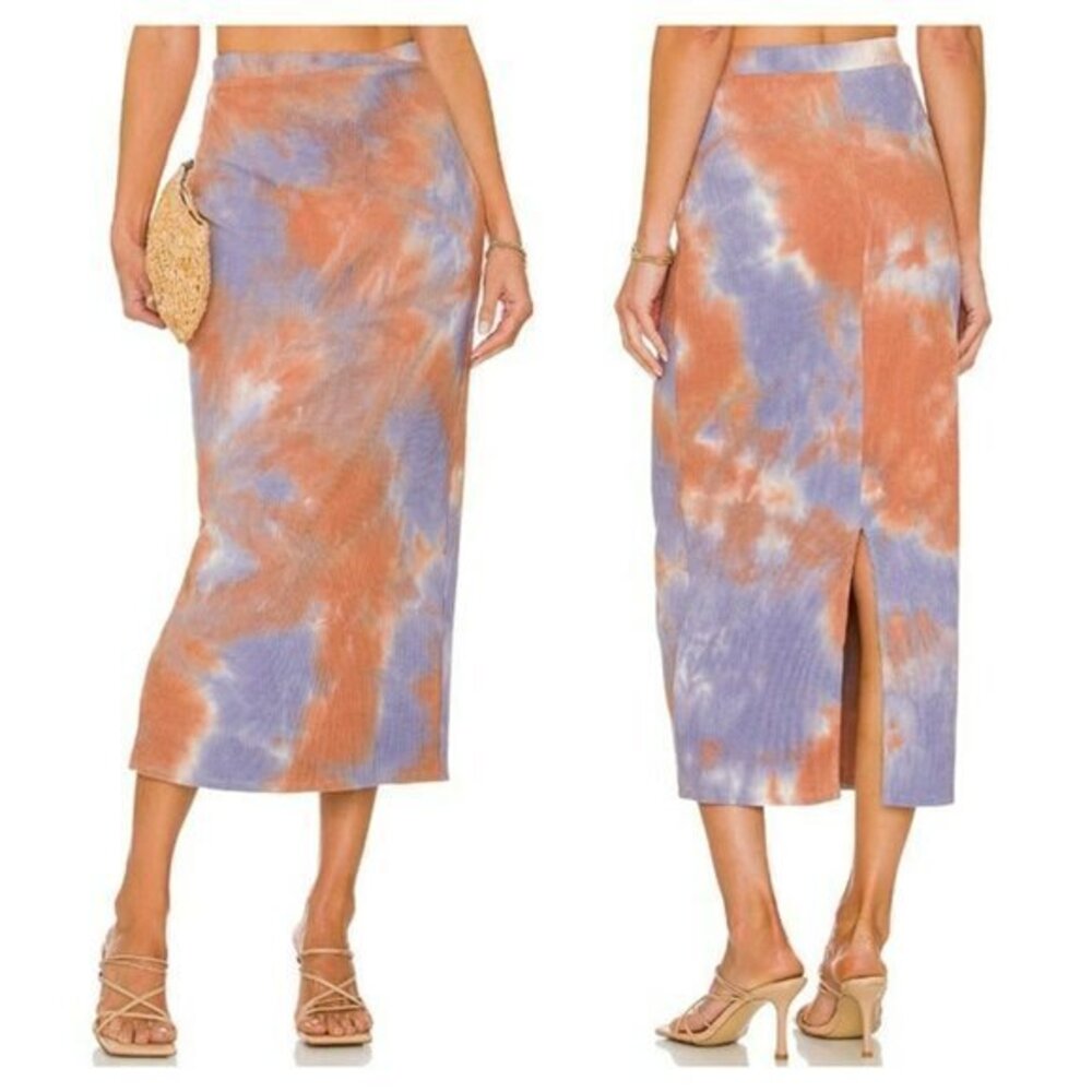 House of Harlow 1960 X Revolve Berlin Skirt - Brown Tie Dye